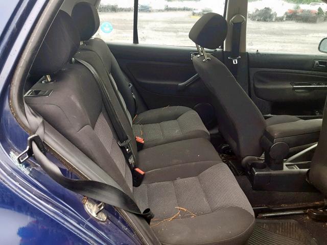 9BWGL61J944015052 - 2004 VOLKSWAGEN GOLF GLS BLUE photo 6