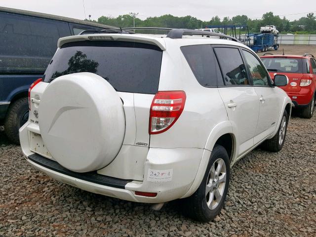 JTMDF4DV4A5022780 - 2010 TOYOTA RAV4 LIMIT WHITE photo 4