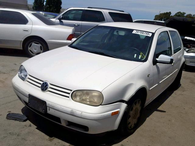 WVWBT21J81W122669 - 2001 VOLKSWAGEN GOLF GL WHITE photo 2