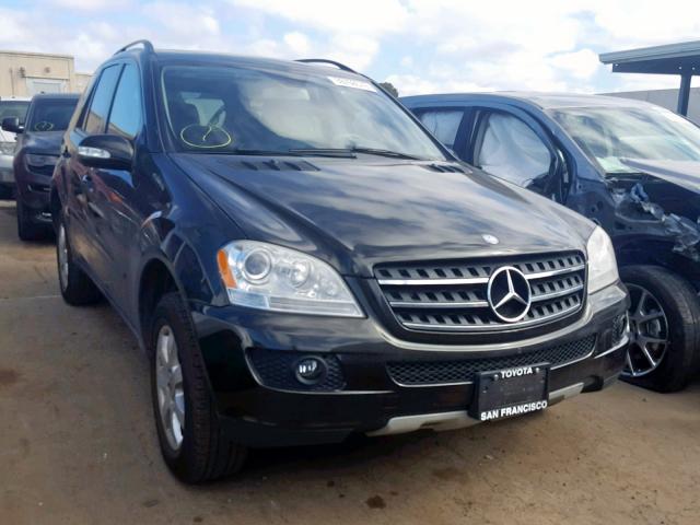 4JGBB86E37A228594 - 2007 MERCEDES-BENZ ML 350 BLACK photo 1