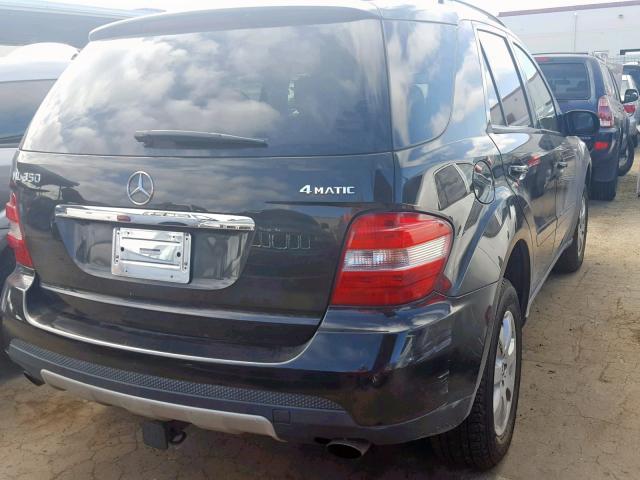 4JGBB86E37A228594 - 2007 MERCEDES-BENZ ML 350 BLACK photo 4