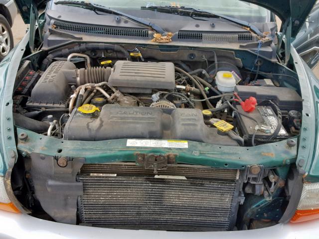 1D4HS58N93F612437 - 2003 DODGE DURANGO SL GREEN photo 7