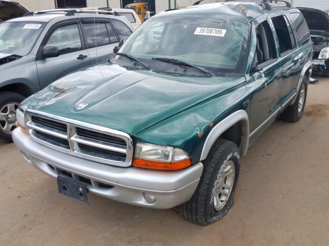 1D4HS58N93F612437 - 2003 DODGE DURANGO SL GREEN photo 9