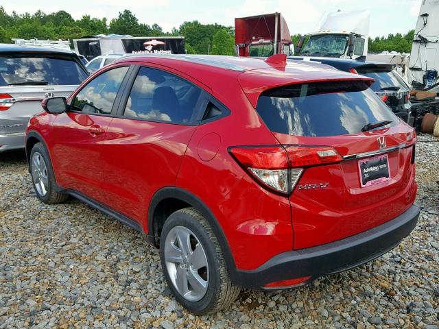 3CZRU5H54KM711669 - 2019 HONDA HR-V EX RED photo 3