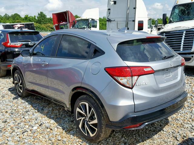 3CZRU5H11KM714414 - 2019 HONDA HR-V SPORT SILVER photo 3