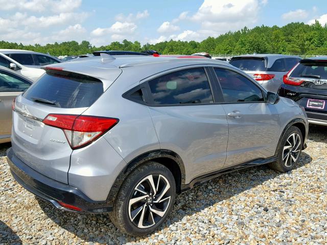 3CZRU5H11KM714414 - 2019 HONDA HR-V SPORT SILVER photo 4