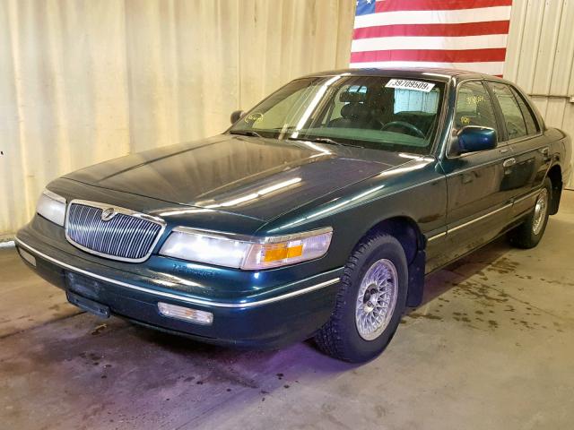 2MELM75W4VX622597 - 1997 MERCURY GRAND MARQ GREEN photo 2