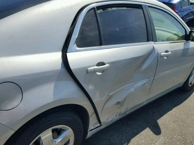 1G1ZG57B28F241566 - 2008 CHEVROLET MALIBU LS SILVER photo 9