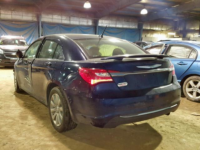 1C3CCBBB2DN601342 - 2013 CHRYSLER 200 TOURIN BLUE photo 3