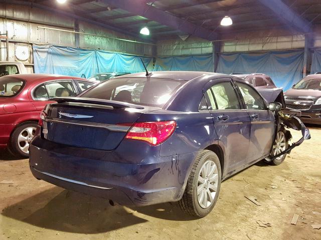 1C3CCBBB2DN601342 - 2013 CHRYSLER 200 TOURIN BLUE photo 4