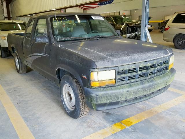 1B7GL23X4TS676762 - 1996 DODGE DAKOTA BLACK photo 1