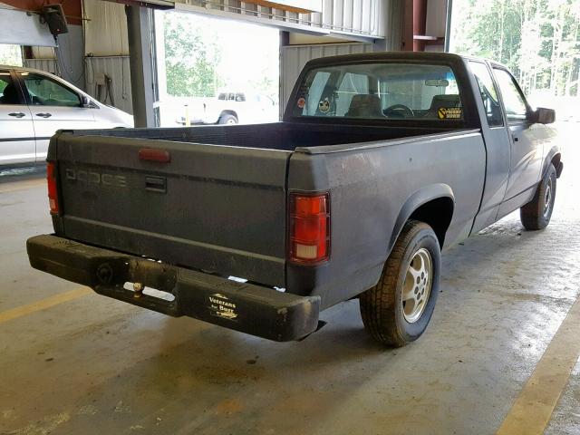 1B7GL23X4TS676762 - 1996 DODGE DAKOTA BLACK photo 4