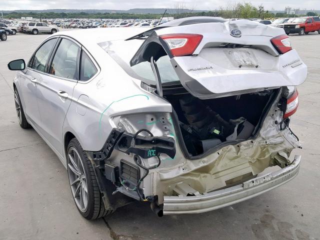 3FA6P0K9XGR224250 - 2016 FORD FUSION TIT SILVER photo 3