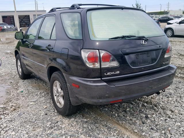 JTJGF10U320144230 - 2002 LEXUS RX 300 BLACK photo 3