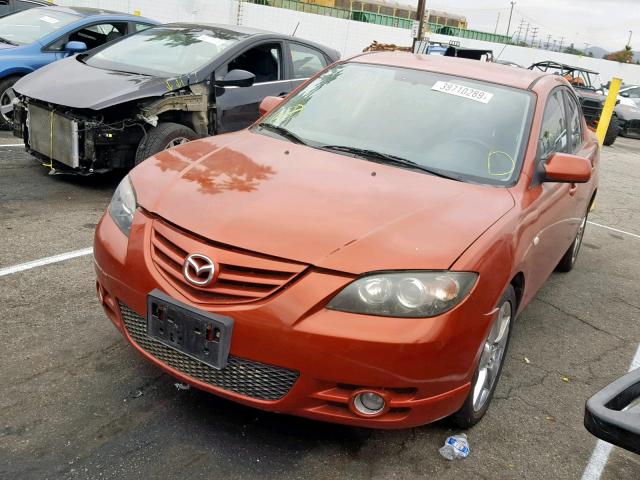 JM1BK323641140047 - 2004 MAZDA 3 S RED photo 2