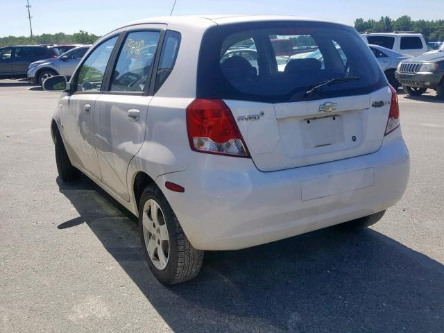 KL1TD66658B144067 - 2008 CHEVROLET AVEO BASE თეთრი ფოტო 3