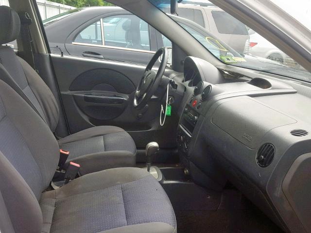 KL1TD66658B144067 - 2008 CHEVROLET AVEO BASE თეთრი ფოტო 5