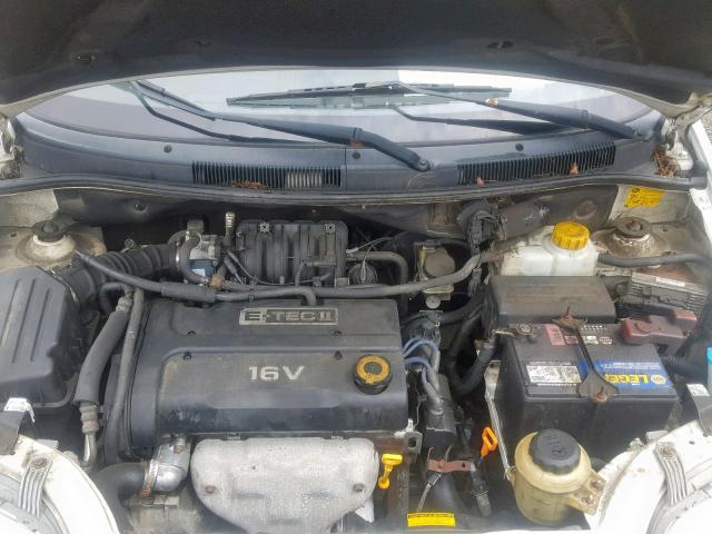 KL1TD66658B144067 - 2008 CHEVROLET AVEO BASE თეთრი ფოტო 7