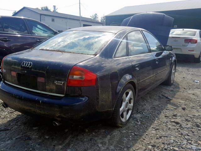 WAULD64B63N082370 - 2003 AUDI A6 2.7T QU BLUE photo 4