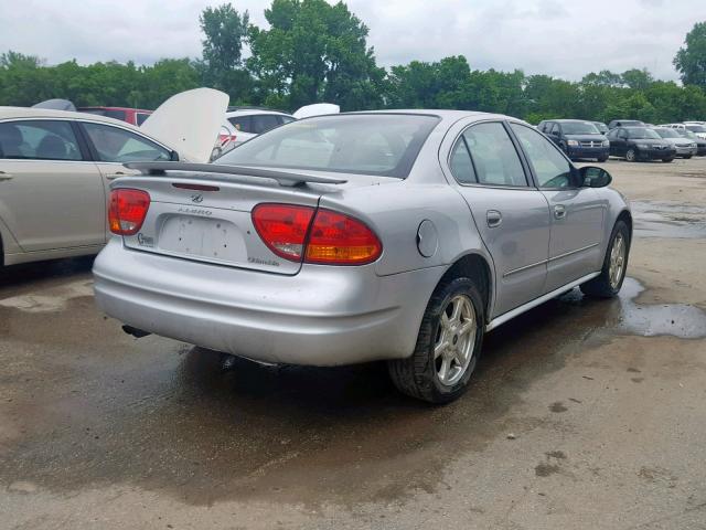 1G3NF52E32C309263 - 2002 OLDSMOBILE ALERO GLS SILVER photo 4