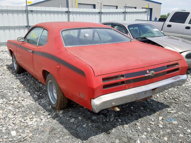 VL29C0B330381 - 1970 PLYMOUTH DUSTER RED photo 3