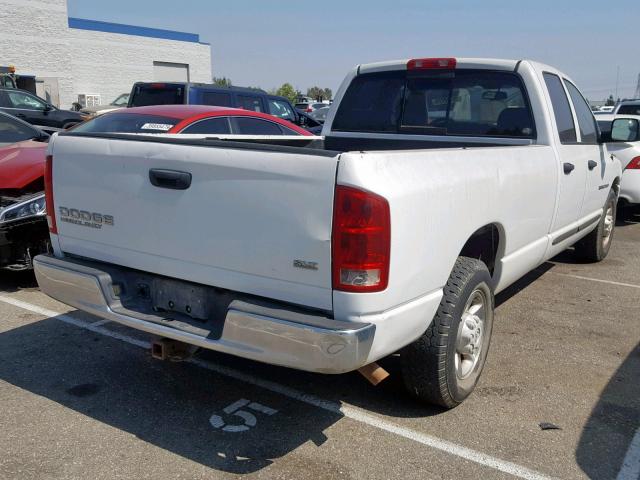 3D7KA28D53G764120 - 2003 DODGE RAM 2500 S WHITE photo 4