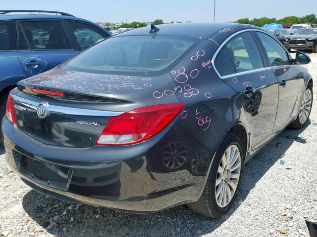 2G4GR5EK1C9165010 - 2012 BUICK REGAL GRAY photo 4