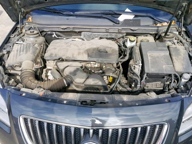 2G4GR5EK1C9165010 - 2012 BUICK REGAL GRAY photo 7