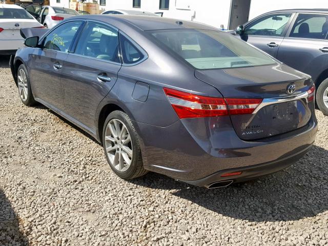 4T1BK1EB0EU114272 - 2014 TOYOTA AVALON BAS GRAY photo 3