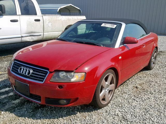 WAUBC48H16K006272 - 2006 AUDI A4 S-LINE RED photo 2