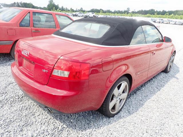 WAUBC48H16K006272 - 2006 AUDI A4 S-LINE RED photo 4