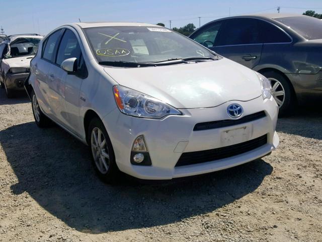 JTDKDTB35D1041746 - 2013 TOYOTA PRIUS C WHITE photo 1