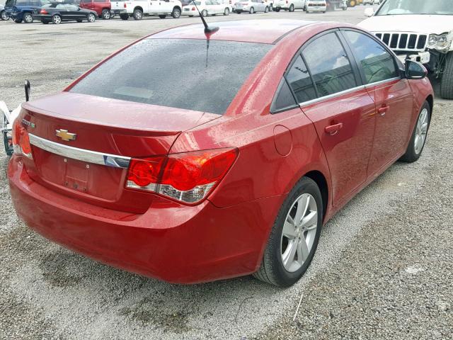 1G1P75SZ7E7226417 - 2014 CHEVROLET CRUZE RED photo 4