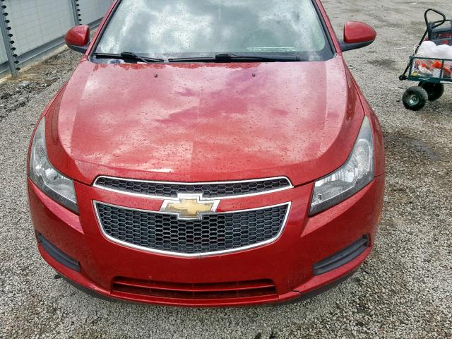 1G1P75SZ7E7226417 - 2014 CHEVROLET CRUZE RED photo 9