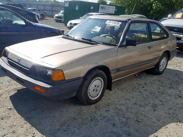 JHMAD732XFC071789 - 1985 HONDA ACCORD 180 BEIGE photo 2