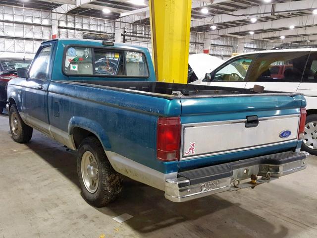 1FTCR10X4NPA07554 - 1992 FORD RANGER GREEN photo 3