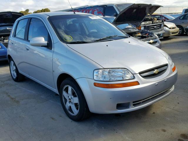 KL1TD66607B724843 - 2007 CHEVROLET AVEO BASE Күміс фото 1