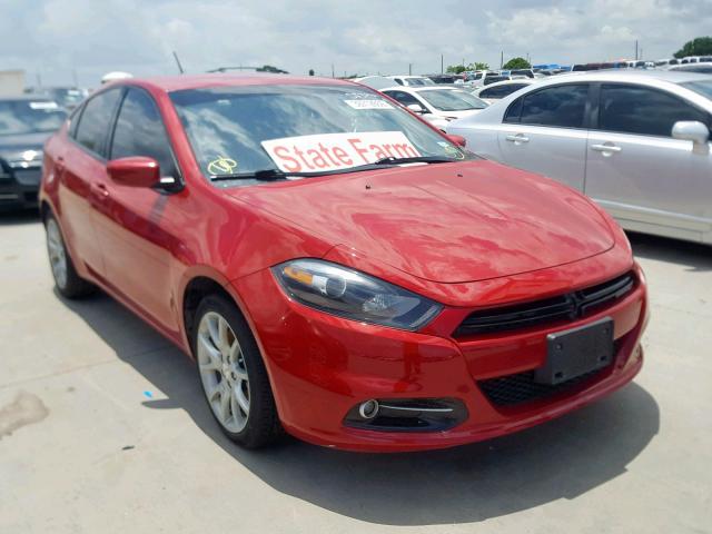 1C3CDFBA3DD324850 - 2013 DODGE DART SXT RED photo 1