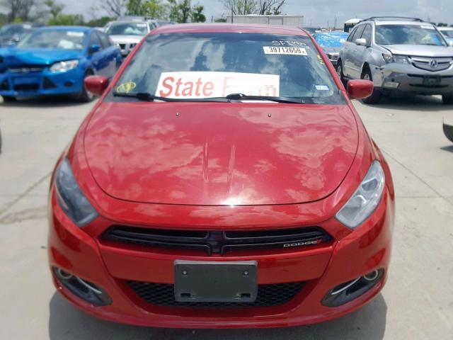 1C3CDFBA3DD324850 - 2013 DODGE DART SXT RED photo 9