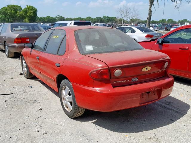 1G1JF52F747250682 - 2004 CHEVROLET CAVALIER L RED photo 3