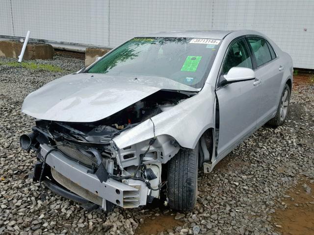 1G1ZC5E14BF392504 - 2011 CHEVROLET MALIBU 1LT SILVER photo 2