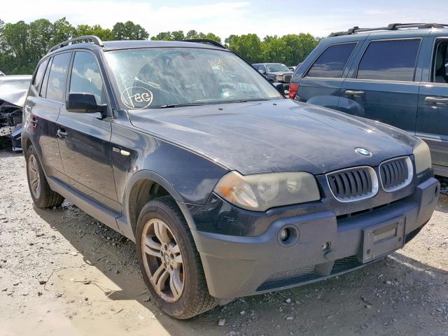 WBXPA93445WD19314 - 2005 BMW X3 3.0I BLACK photo 1