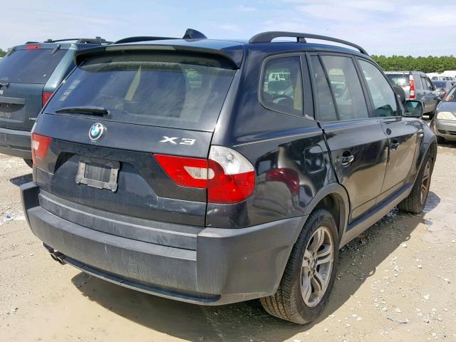 WBXPA93445WD19314 - 2005 BMW X3 3.0I BLACK photo 4