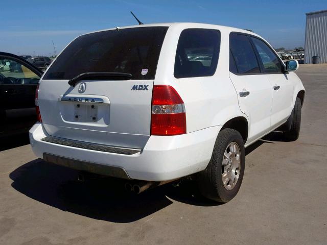 2HNYD18262H546510 - 2002 ACURA MDX WHITE photo 4