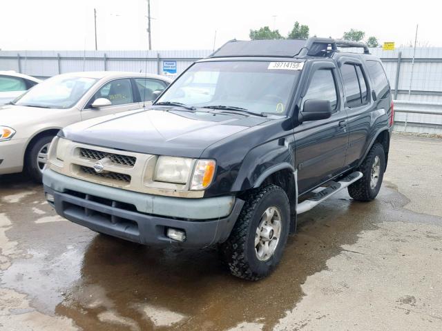 5N1ED28Y41C574998 - 2001 NISSAN XTERRA XE BLACK photo 2