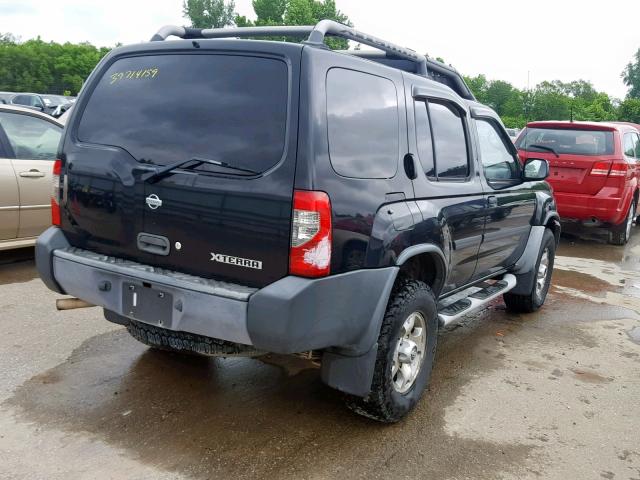 5N1ED28Y41C574998 - 2001 NISSAN XTERRA XE BLACK photo 4