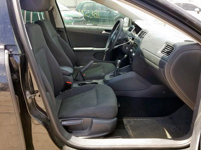 3VW1K7AJ0EM373572 - 2014 VOLKSWAGEN JETTA BASE BLACK photo 5