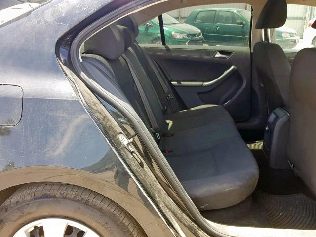 3VW1K7AJ0EM373572 - 2014 VOLKSWAGEN JETTA BASE BLACK photo 6