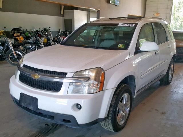 2CNDL63F896232602 - 2009 CHEVROLET EQUINOX LT WHITE photo 2