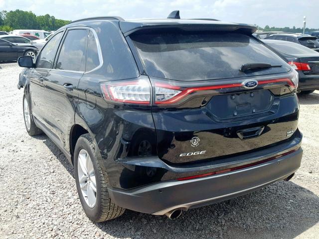 2FMPK3J94JBC00401 - 2018 FORD EDGE SEL BLACK photo 3